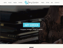 Tablet Screenshot of amygordonmusic.com